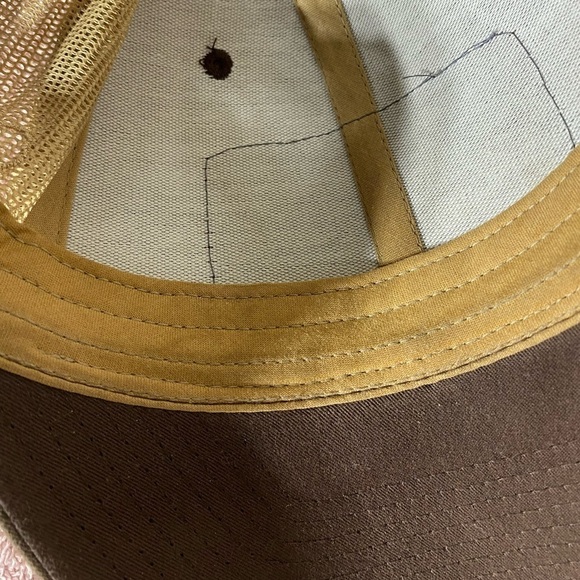 The Classics Brown Berta Brand Mesh Back Snap Back Trucker Hat - Picture 7 of 12